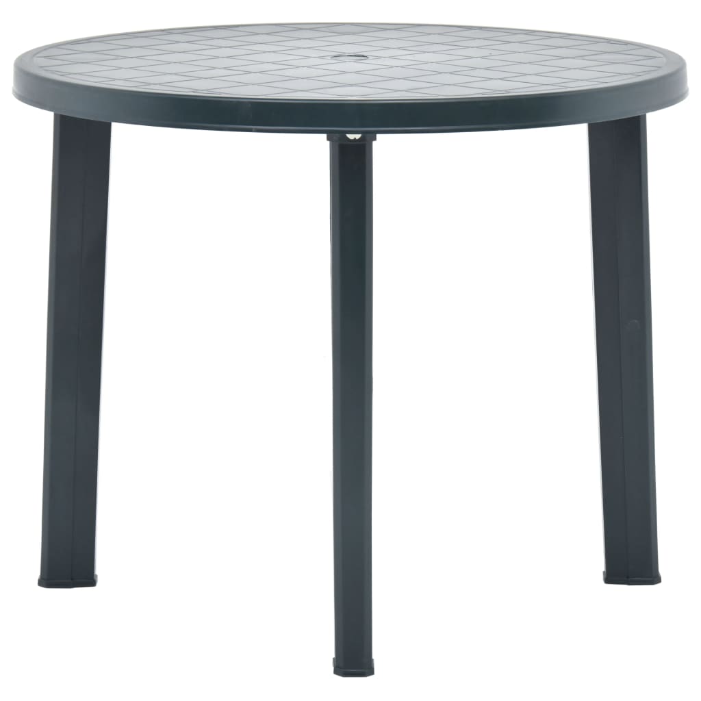 Dārza galds, zaļš, 89 cm, plastmasa