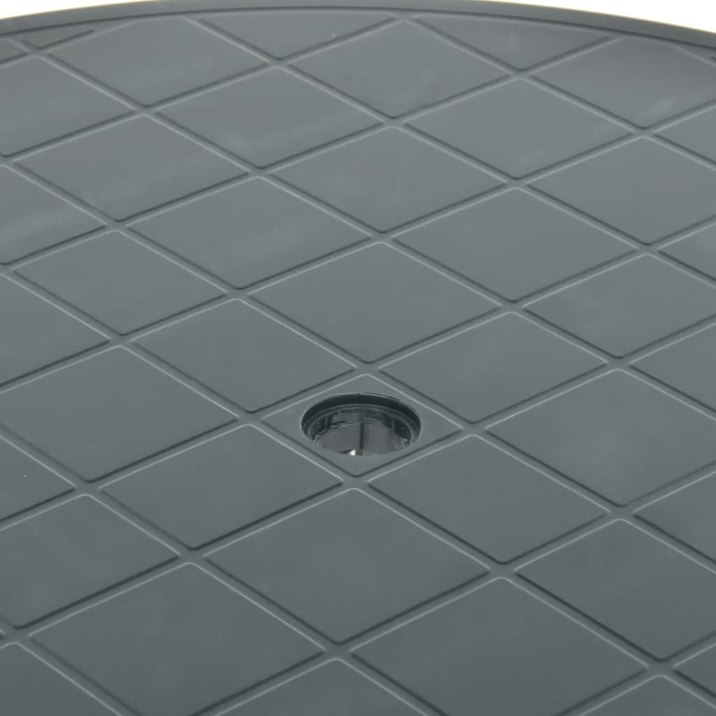 Dārza galds, zaļš, 89 cm, plastmasa