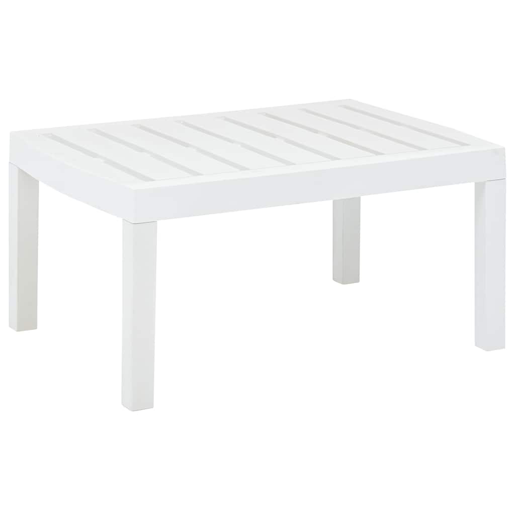 Garden table, white, 78x55x38cm, plastic