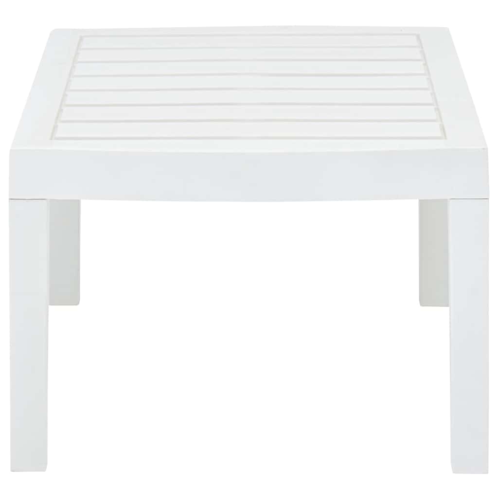 Garden table, white, 78x55x38cm, plastic