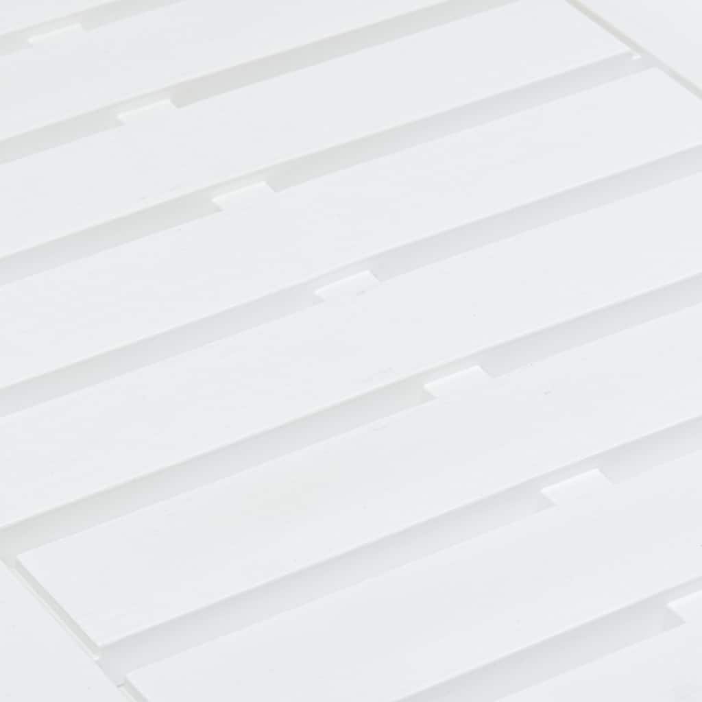 Garden table, white, 78x55x38cm, plastic