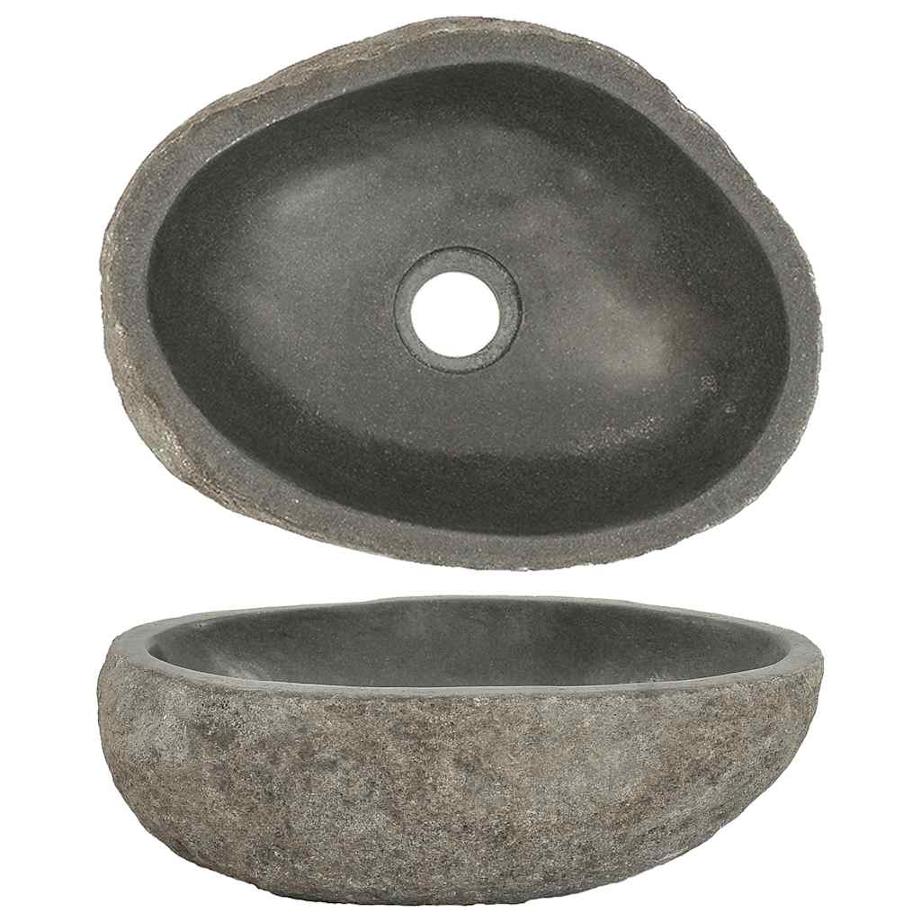 Praustuvas, (29-38)x(24-31)cm, upės akmuo, ovalo formos
