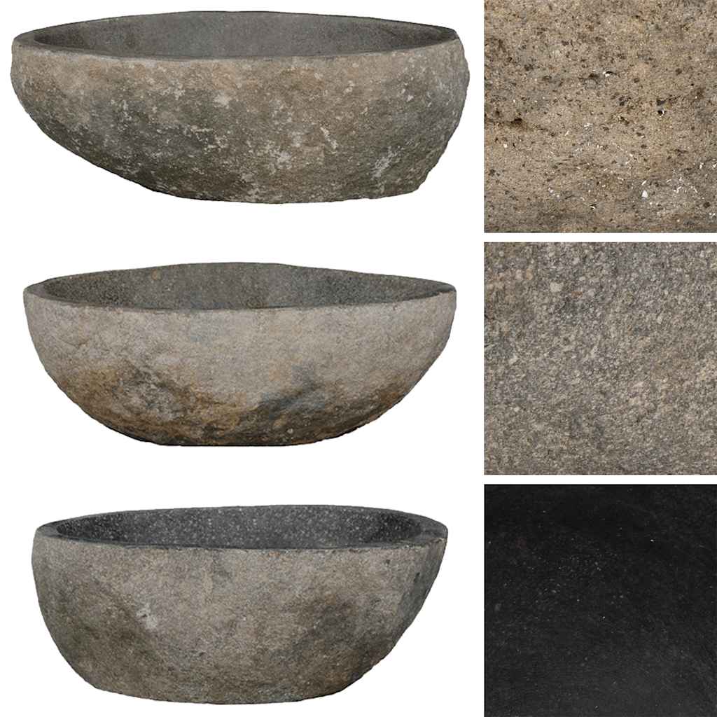 Praustuvas, (29-38)x(24-31)cm, upės akmuo, ovalo formos