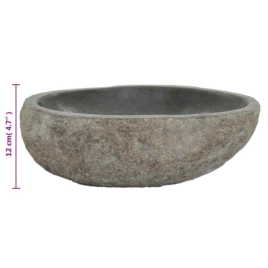 Praustuvas, (29-38)x(24-31)cm, upės akmuo, ovalo formos