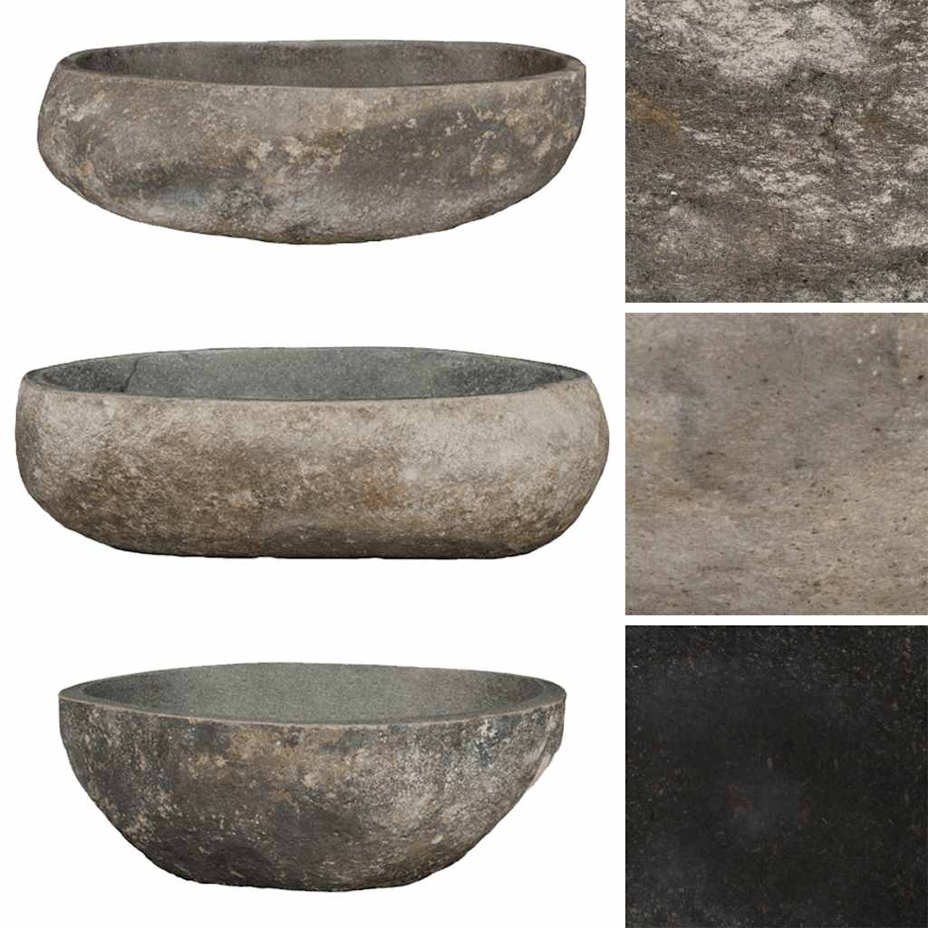 Praustuvas, (45-53)x(34-41)cm, upės akmuo, ovalo formos