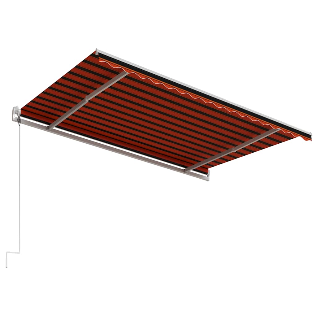Ištraukiama markizė, oranžinė ir ruda, 400x300cm, automatinė