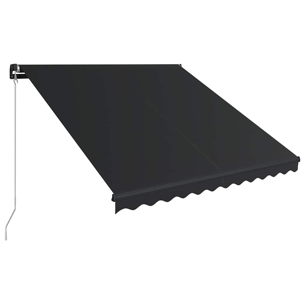 Manuāli izvelkama markīze ar LED, antracīts, 300x250 cm