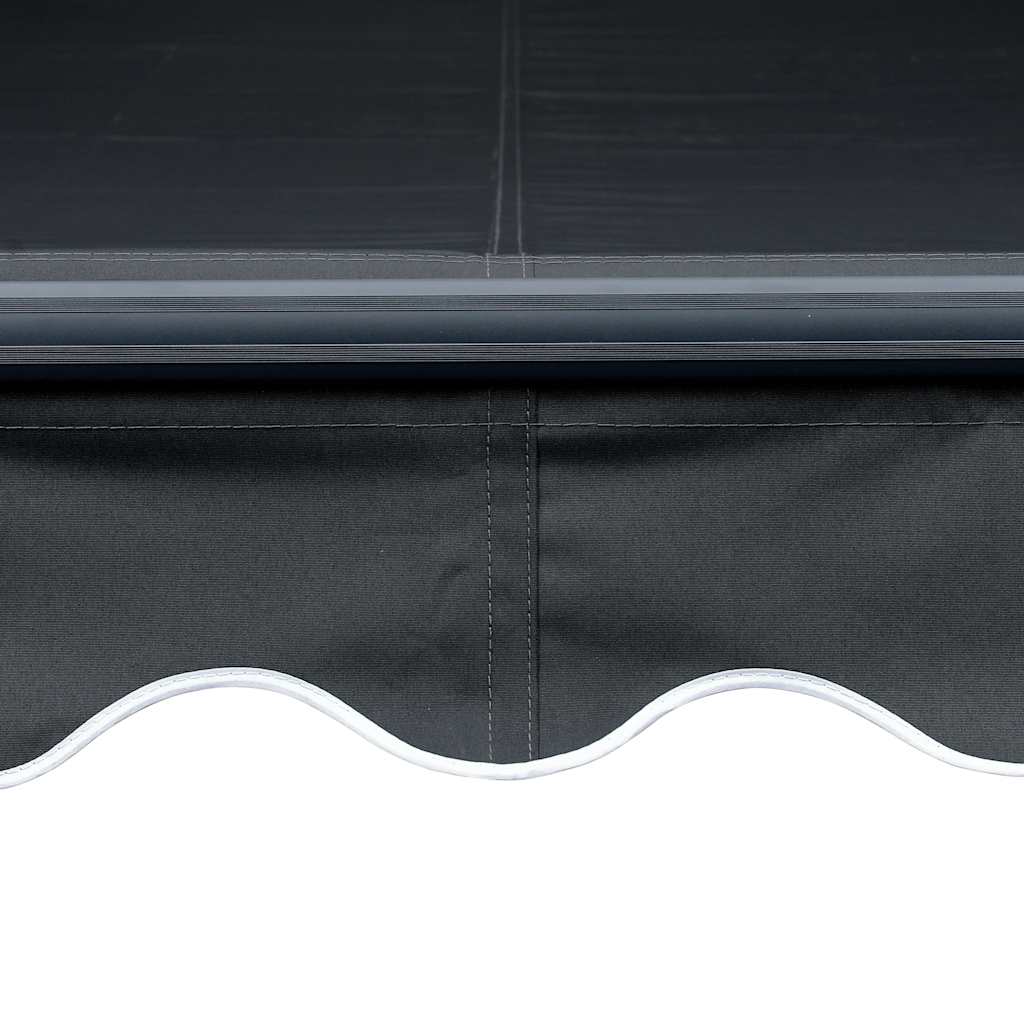 Manuāli izvelkama markīze ar LED, antracīts, 300x250 cm