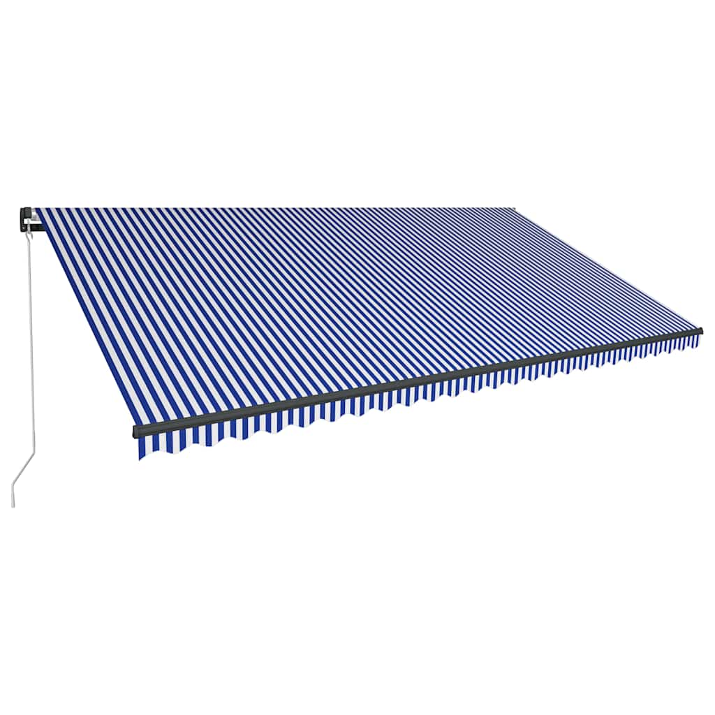 Mechaninė markizė su saulės energija maitinamais LED 6 x 3 m