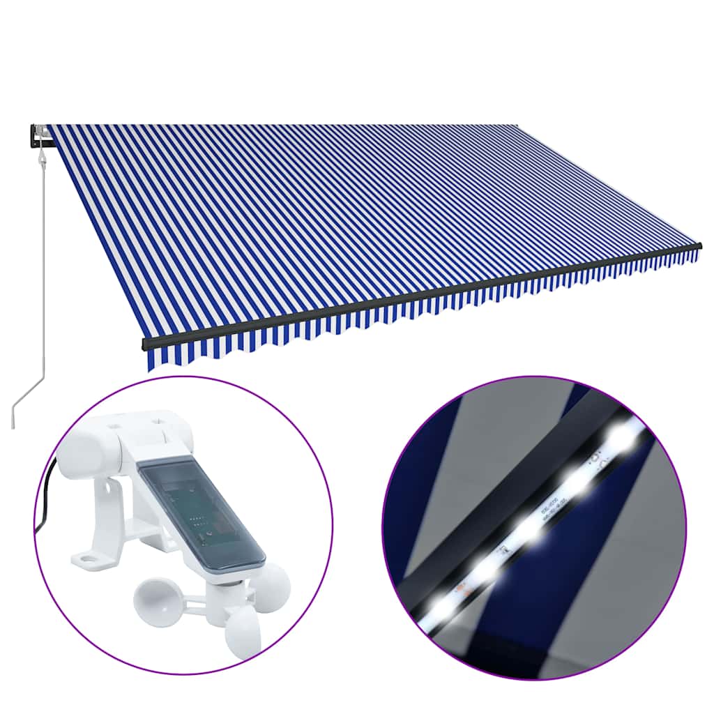 Elektrinė markizė su LED ir jutikliu 6 x 3 m