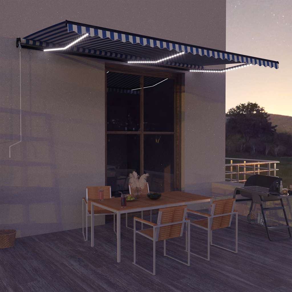 Elektrinė markizė su LED ir jutikliu 6 x 3 m
