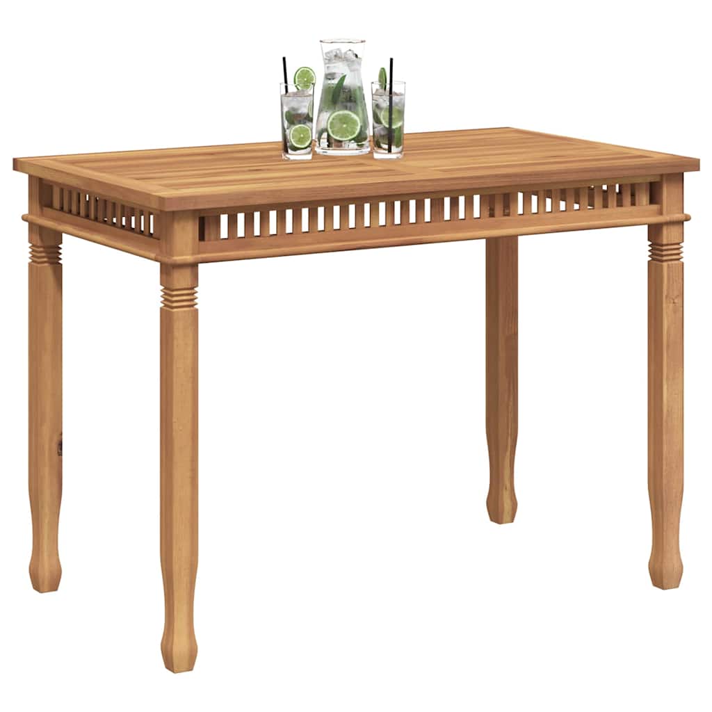 Garden dining table, 110x65x80cm, solid teak wood