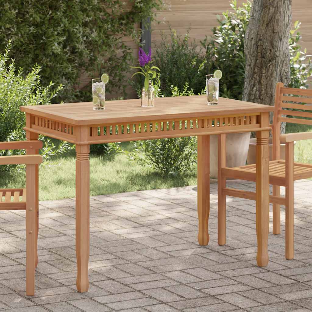 Garden dining table, 110x65x80cm, solid teak wood