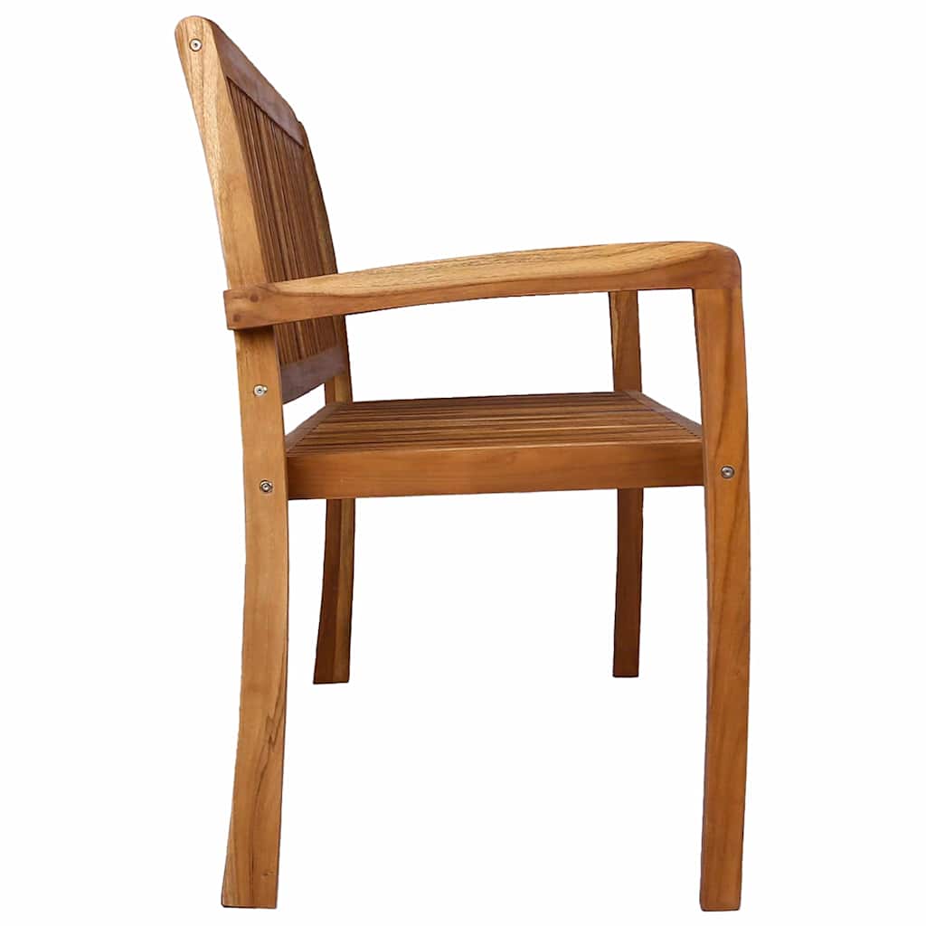 Trivietis sudedamas sodo suoliukas, 159cm, tikmedžio masyvas