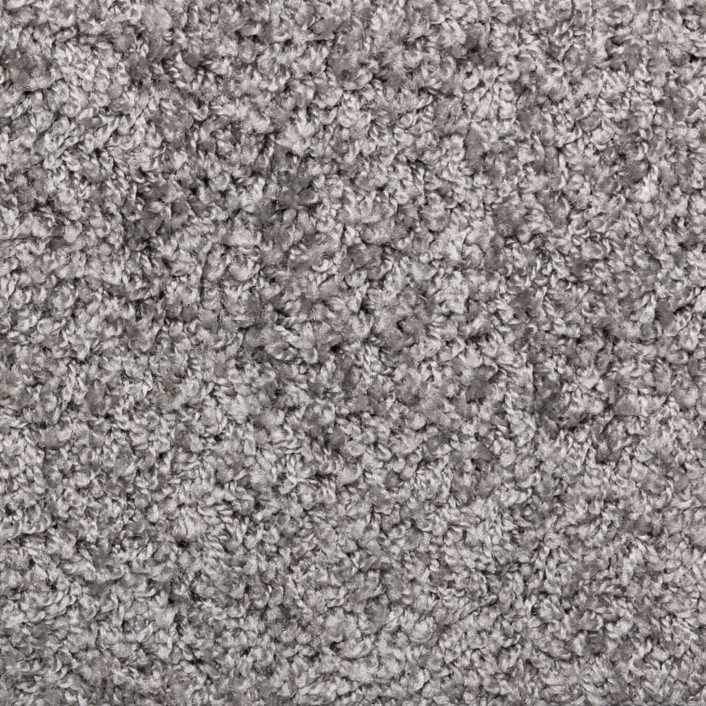 Laiptų kilimėliai, 15 vnt., 65x21x4 cm, pilki, stačiakampiai kraštai