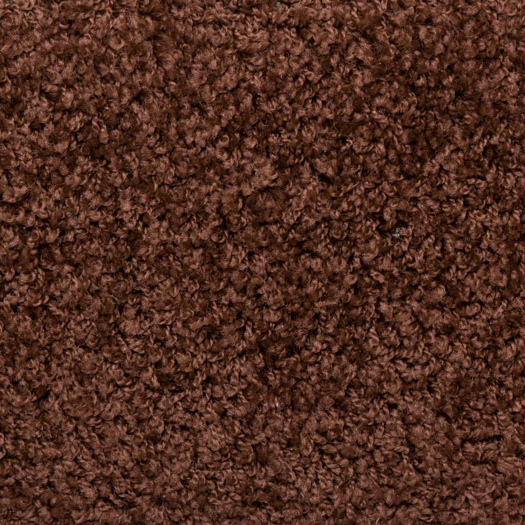 Stair mats, 15 pcs., 65x21x4 cm, brown, rectangular edges