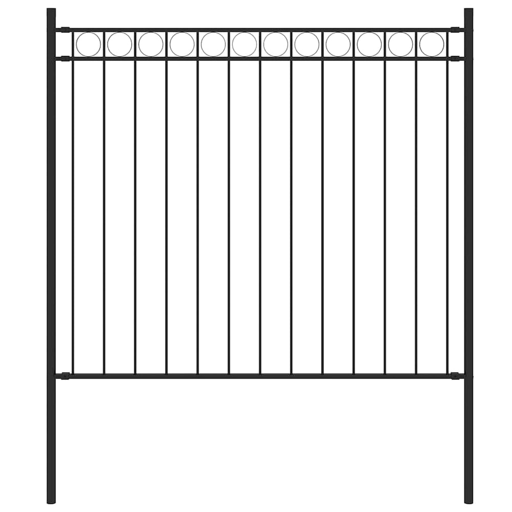 Sodo tvora ASSEN, plienas, 1,7x0,8 m, juoda
