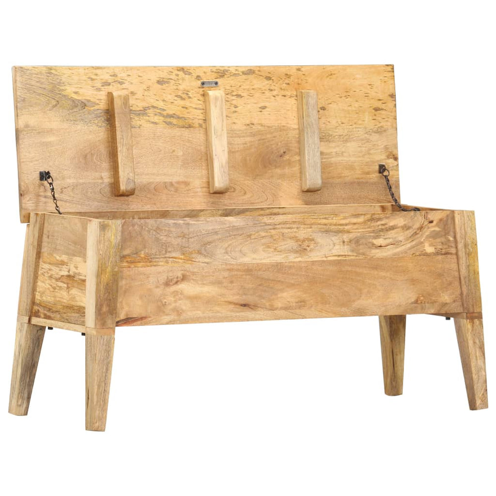 Storage trunk, 99x35x48cm, solid mango wood