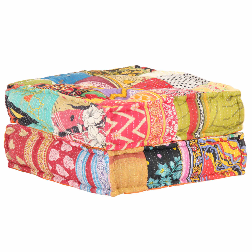 Beanbag, 60x70x36cm, fabric, patchwork