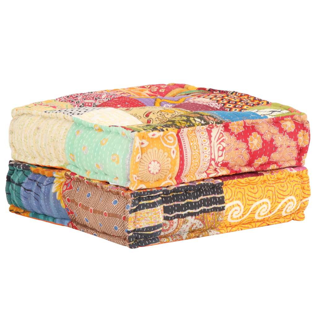 Beanbag, 60x70x36cm, fabric, patchwork