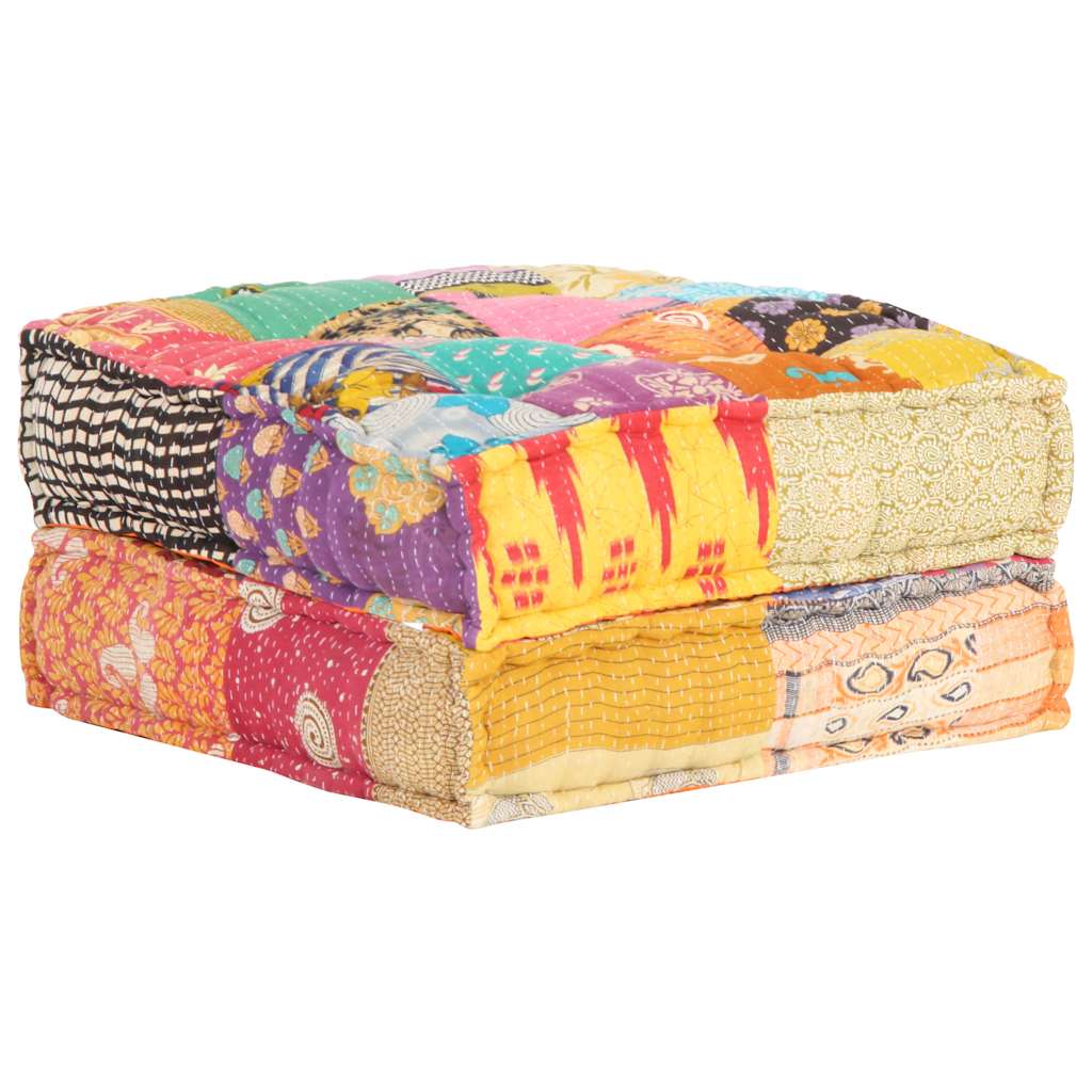 Beanbag, 60x70x36cm, fabric, patchwork