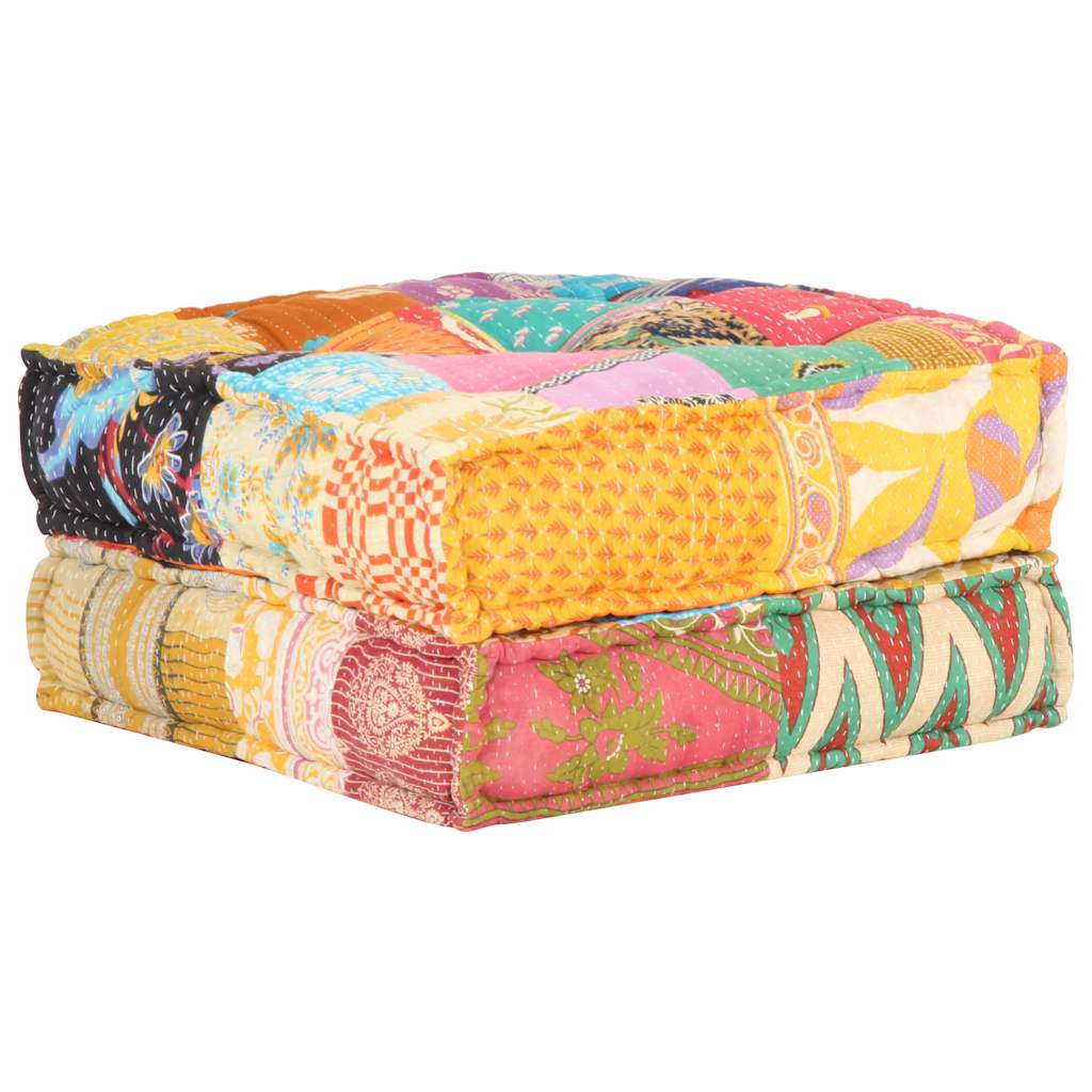 Beanbag, 60x70x36cm, fabric, patchwork