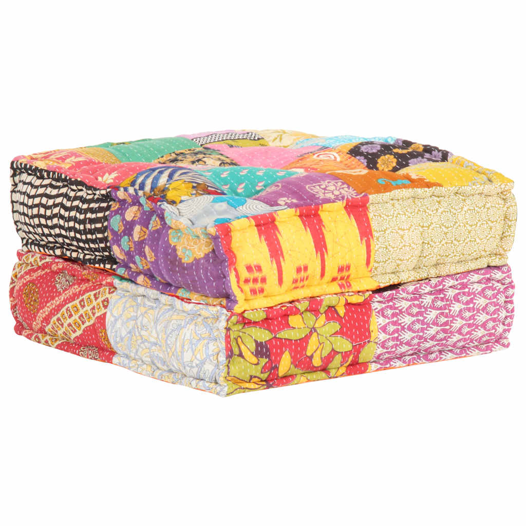 Beanbag, 60x70x36cm, fabric, patchwork