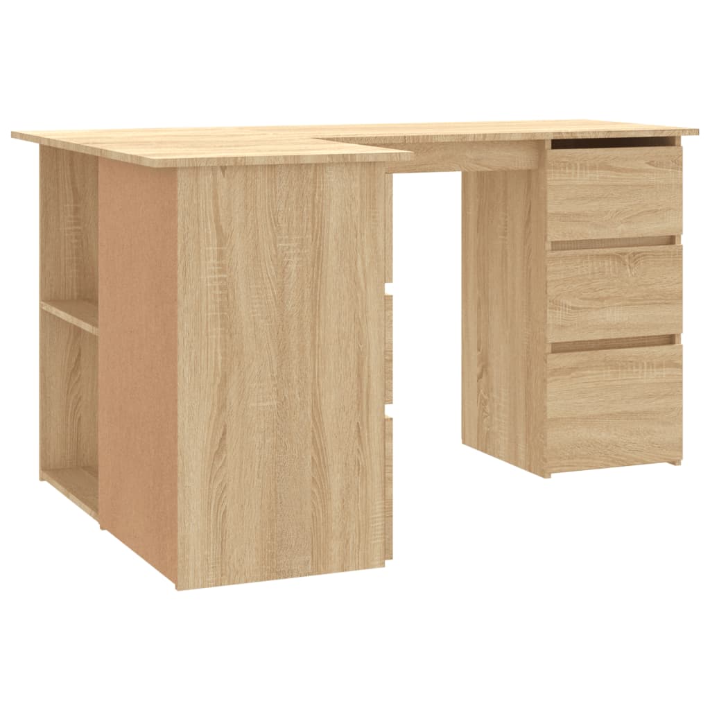 Corner desk, oak, 145x100x76cm, wood