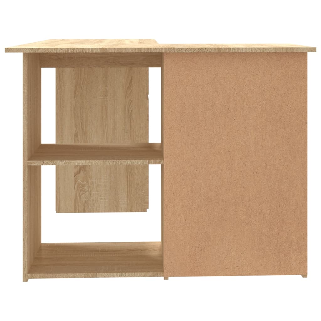 Corner desk, oak, 145x100x76cm, wood