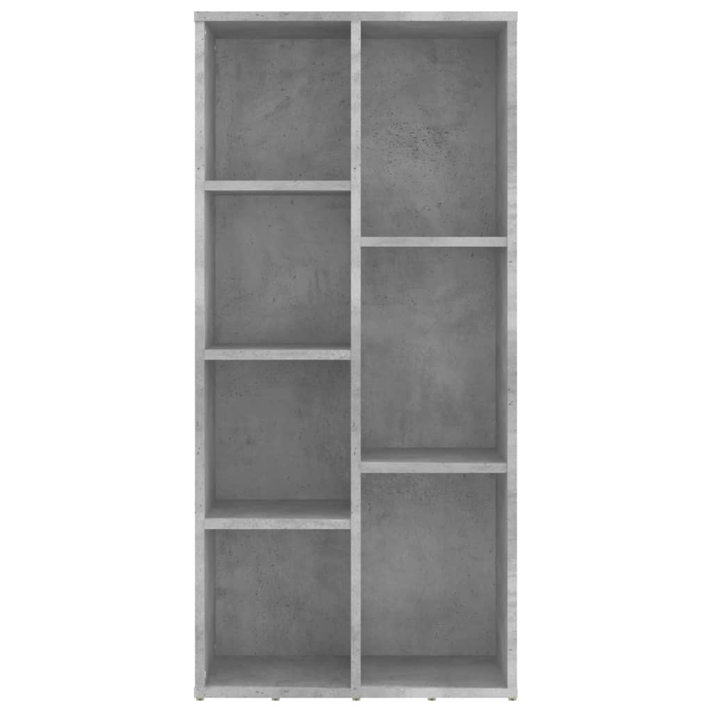 Spintelė knygoms, betono pilka, 50x25x106cm, apdirbta mediena