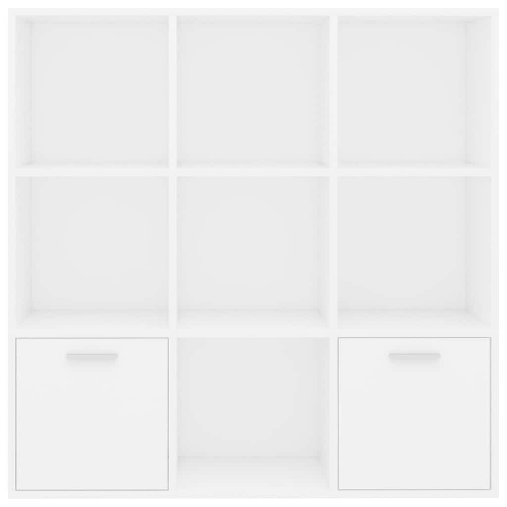 Spintelė knygoms, baltos spalvos, 98x30x98cm, apdirbta mediena