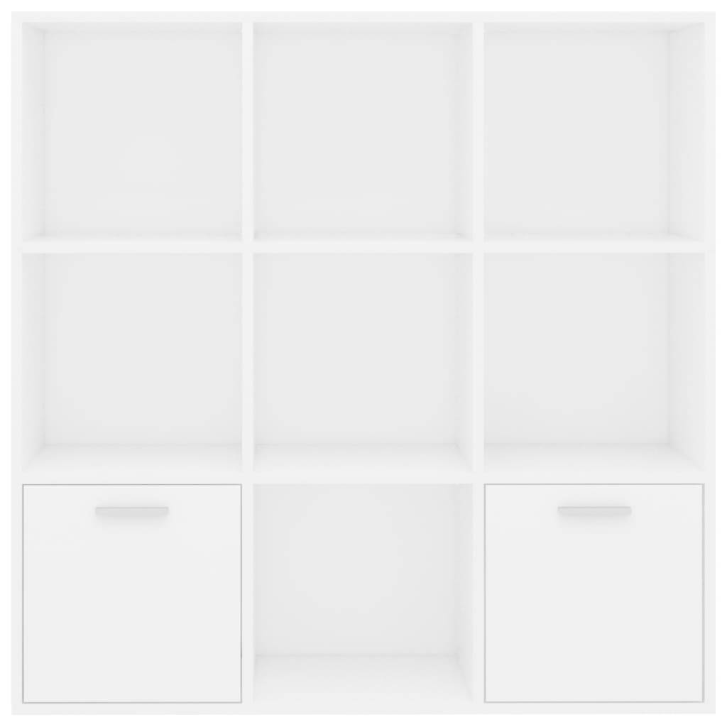 Grāmatu skapis, balts, 98x30x98cm, apstrādāta koksne