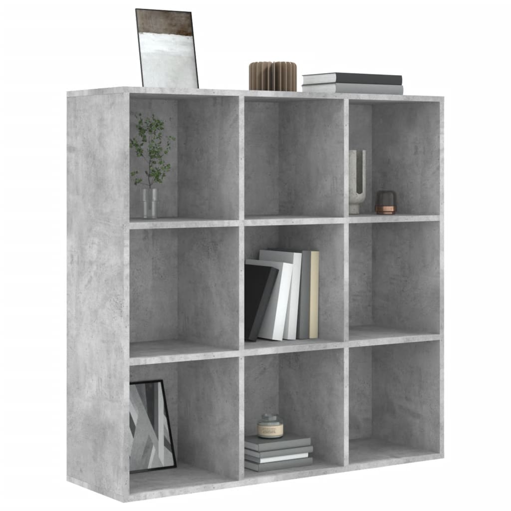 Bookcase, concrete gray, 98x29x97.5 cm
