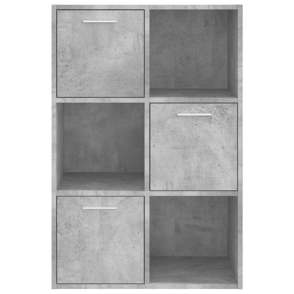 Spintelė daiktams, betono pilka, 60x29,5x90cm, apdirbta mediena