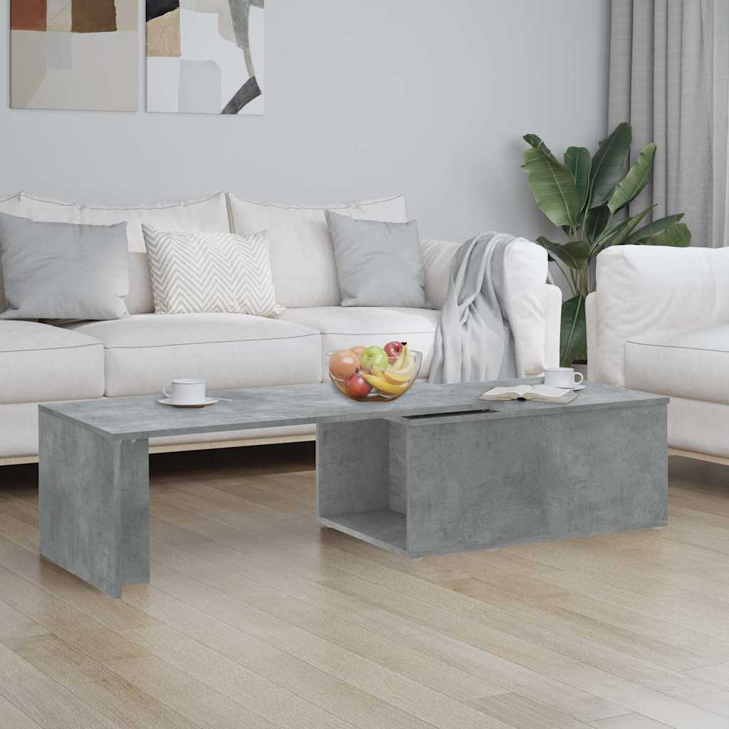 Kavos staliukas, betono pilkos spalvos, 150x50x35cm, MDP