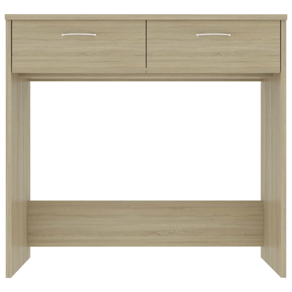 Desk, Sonoma oak, 80x40x75cm, engineered wood