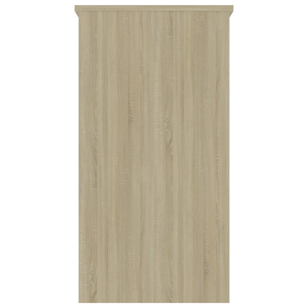 Desk, Sonoma oak, 80x40x75cm, engineered wood