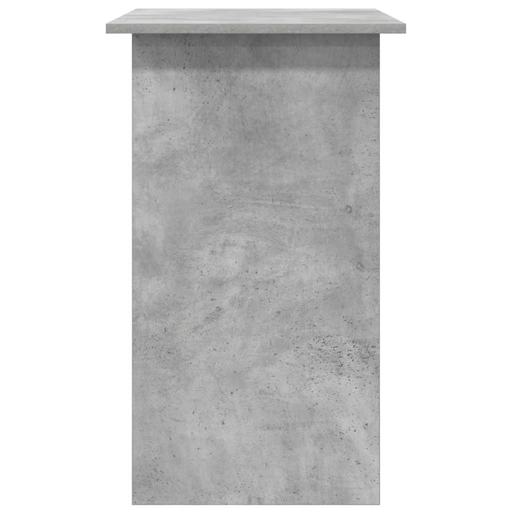 Rašomasis stalas, betono pilkas, 80x45x74cm, apdirbta mediena