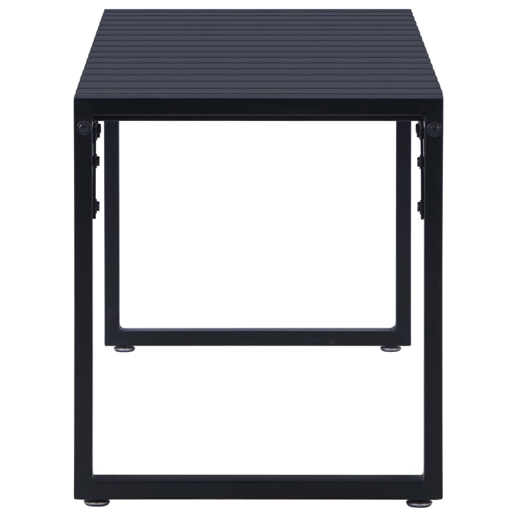 Garden bench, black, 120.5cm, PS board