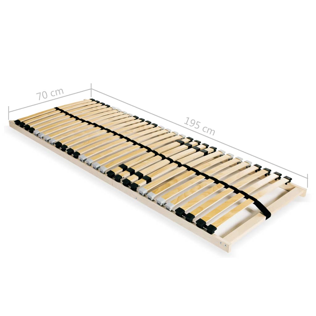 Grotelės lovoms su 28 lentjuostėmis, 2vnt., 70x200cm, 7 zonos