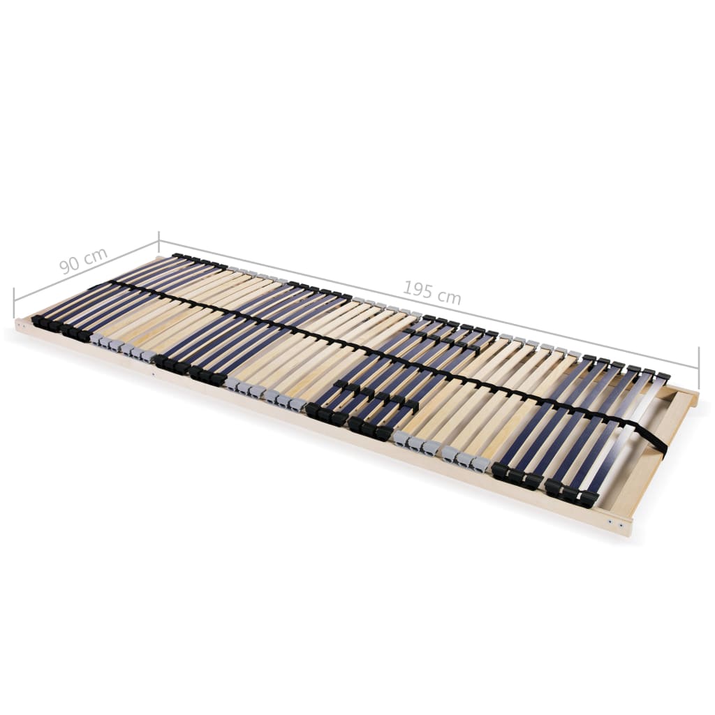 Grotelės lovoms su 42 lentjuostėmis, 2vnt., 90x200cm, 7 zonos