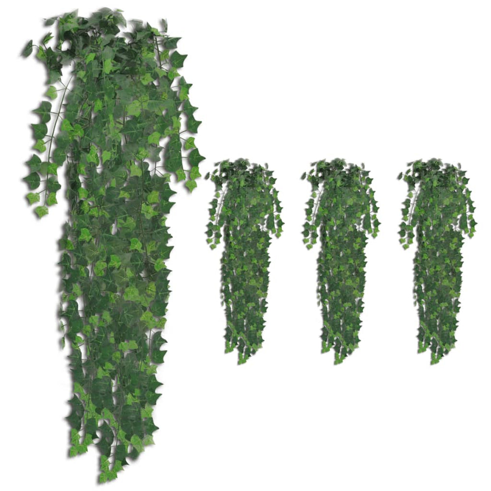 Artificial Ivy Shrubs, 4 pcs, green, 90cm (241366x2)
