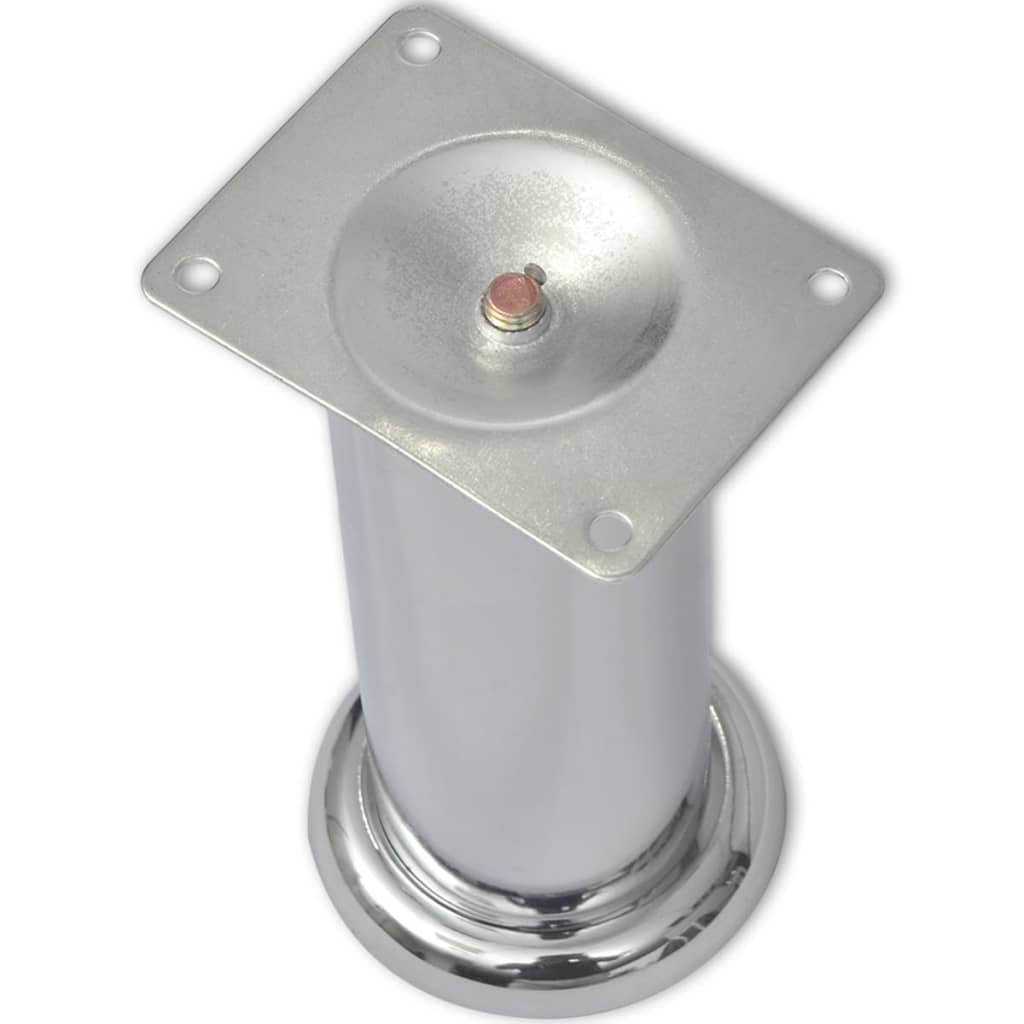 Sofa legs, 8 pcs, chrome, 180mm, round (242159x2)