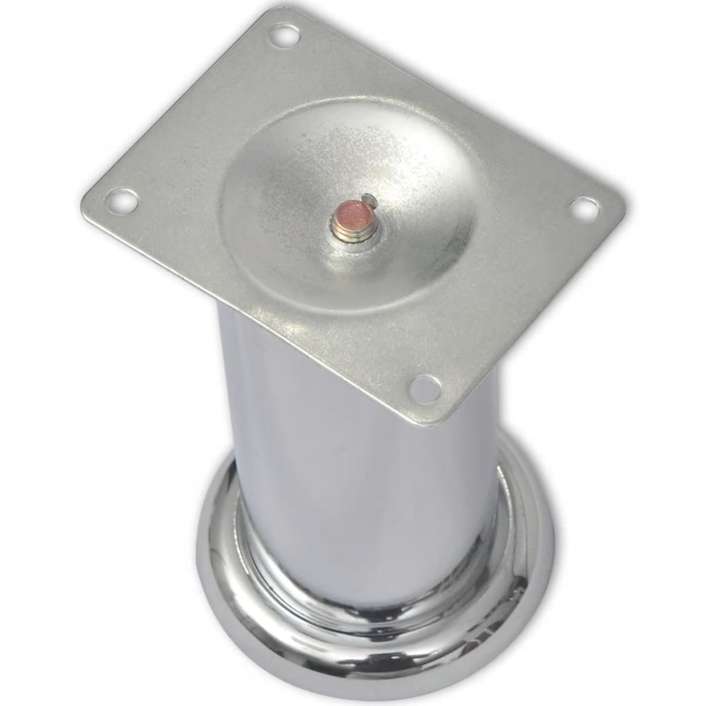 Sofa legs, 8 pcs, chrome, 120mm, round (242158x2)