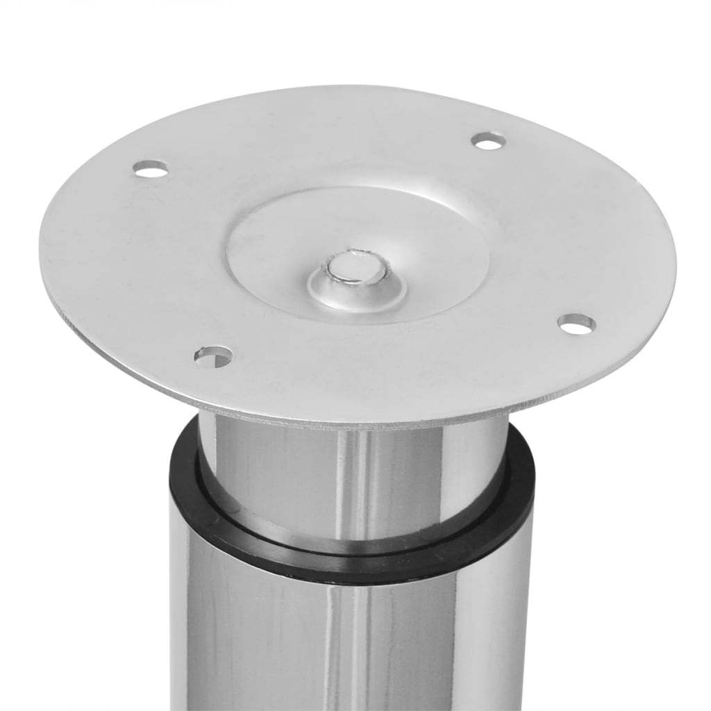Telescopic table legs, 4 pcs, chrome, 710-1100mm