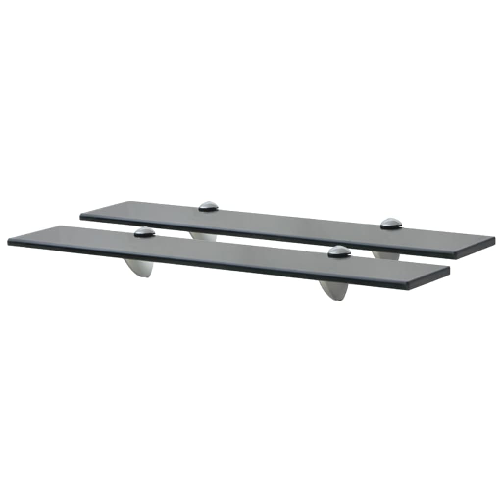 Wall shelves, 2 pcs., 60x10 cm, glass, 8 mm (243765x2)