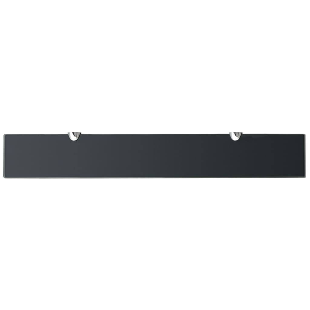 Wall shelves, 2 pcs., 70x10cm, glass, 8mm (243766x2)