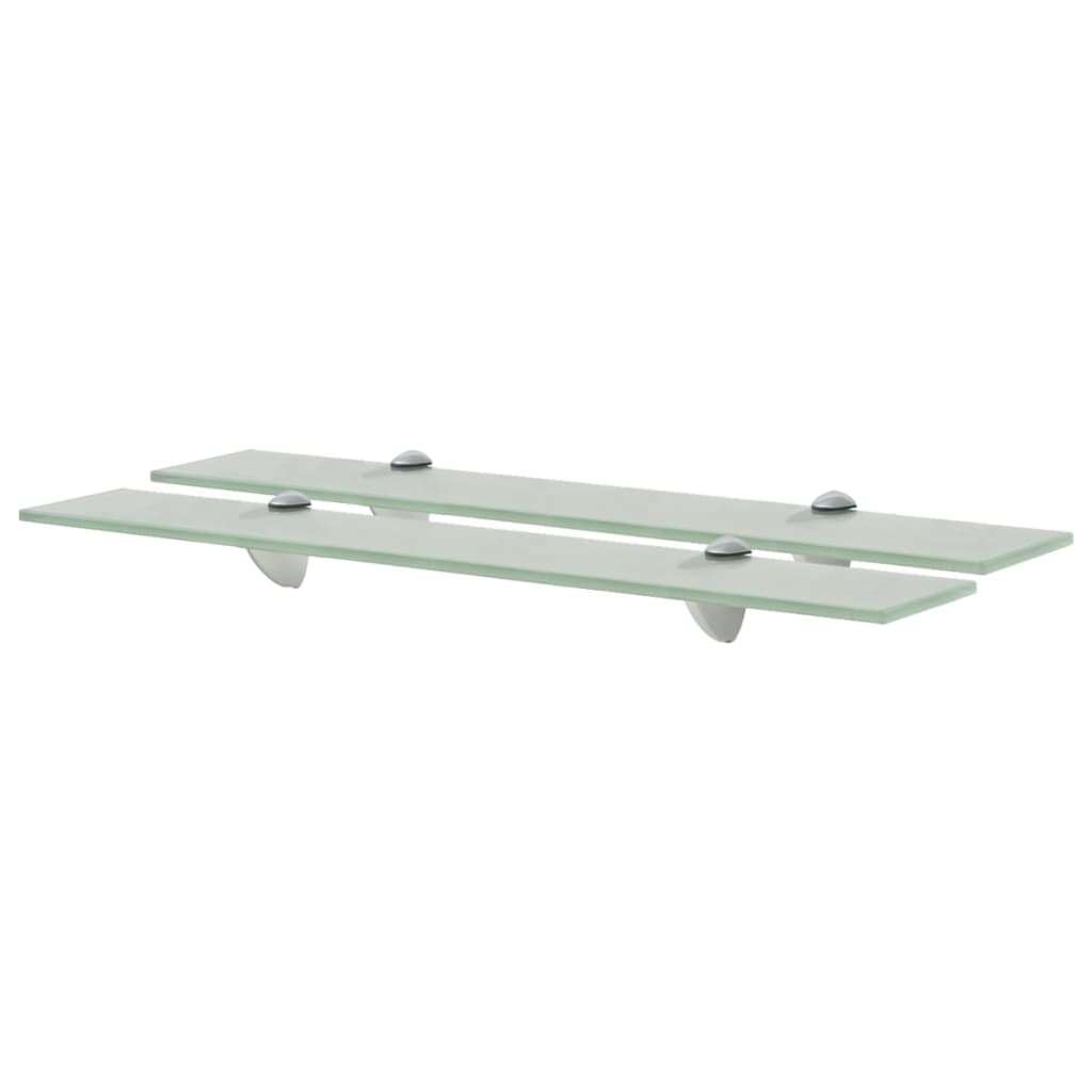 Wall shelves, 2 pcs., 60x10cm, glass, 8mm (243773x2)