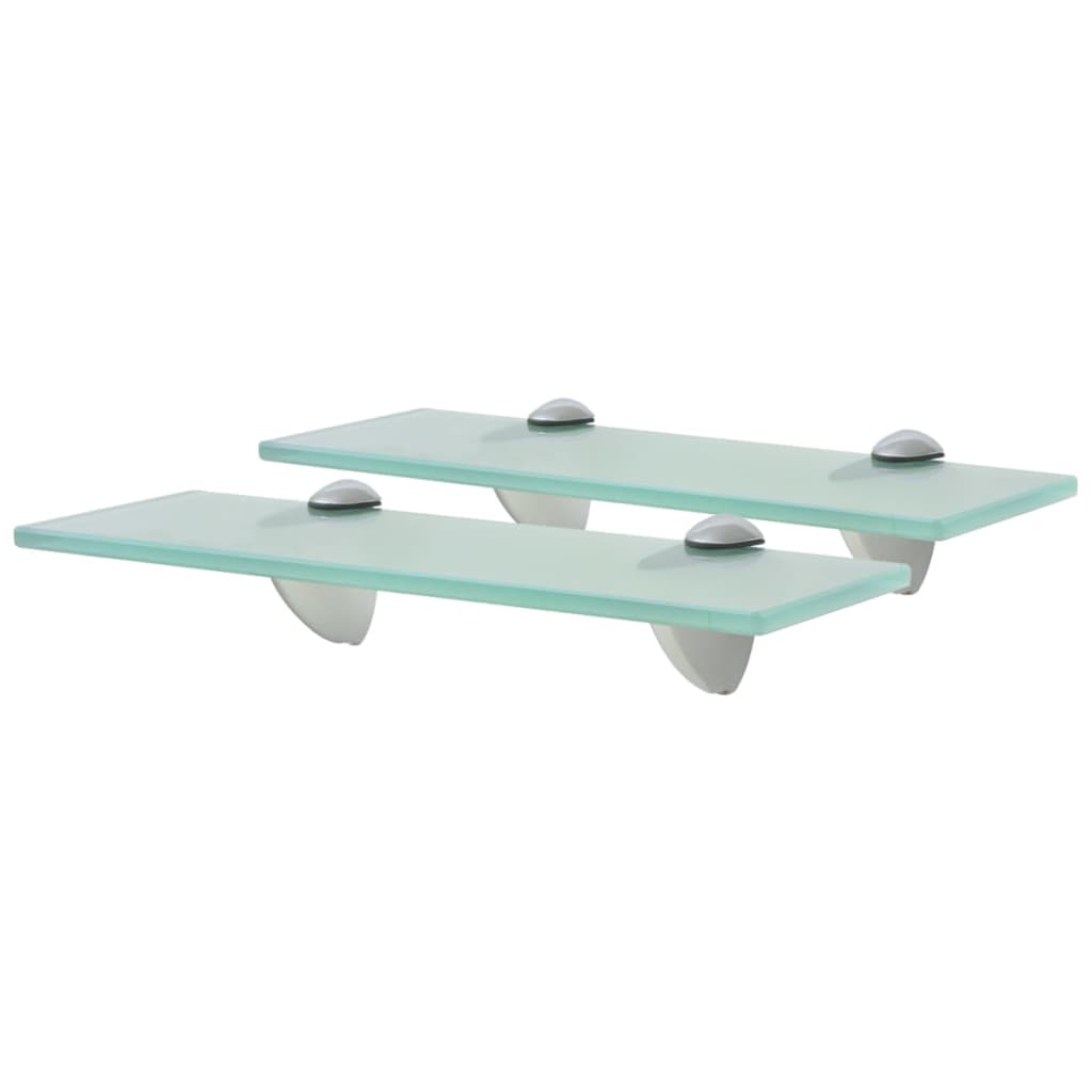 Wall shelves, 2 pcs., 30x20cm, glass, 8mm (243778x2)