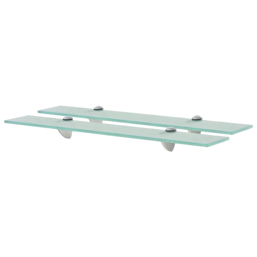 Wall shelves, 2 pcs., 60x20cm, glass, 8mm (243781x2)